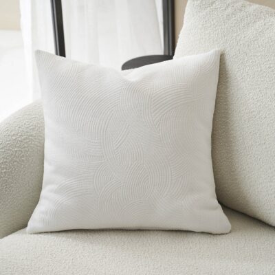Μαξιλαροθήκη 50x50cm GOFIS HOME Nimbus Poral White 447/26