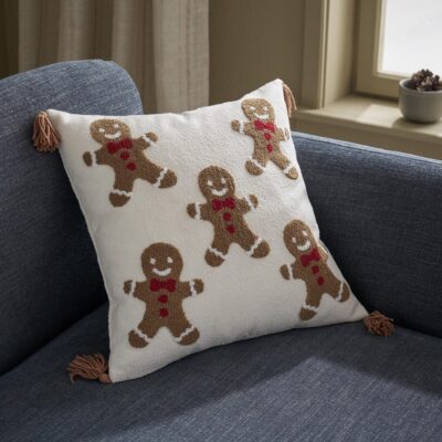 Μαξιλαροθήκη 43x43cm GOFIS HOME Xmas Ecru 883