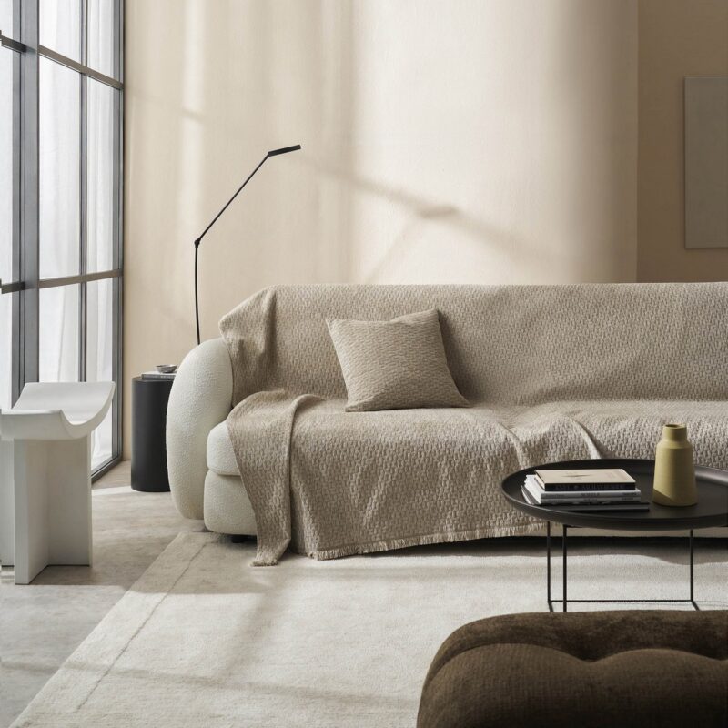 Ριχτάρι Πολυθρόνας 180x175cm GOFIS HOME Ondine Beige 184/06 - Image 5