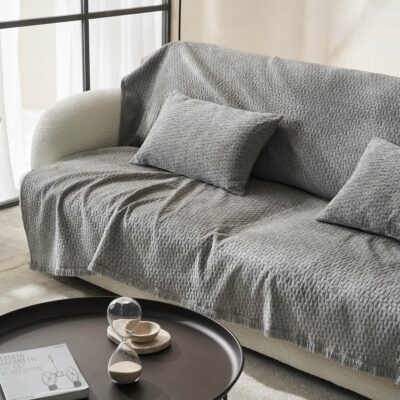Ριχτάρι Πολυθρόνας 180x175cm GOFIS HOME Ondine Silver Grey 184/15 - Image 3