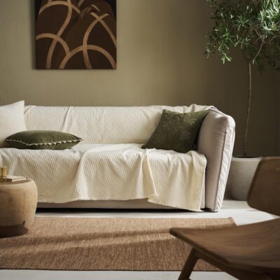 Ριχτάρι Τριθέσιου 180x300cm GOFIS HOME Ecru 184/05