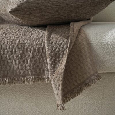 Ριχτάρι Τριθέσιου 180x300cm GOFIS HOME Ondine Fern Brown 184/13 - Image 4
