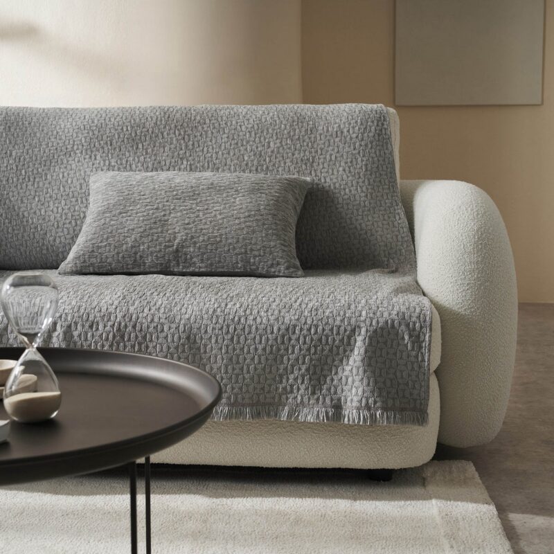 Ριχτάρι Τριθέσιου 180x300cm GOFIS HOME Silver Grey 184/15