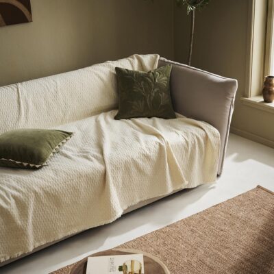 Ριχτάρι Τετραθέσιου 180x350cm GOFIS HOME Ondine Ecru 184/05 - Image 3
