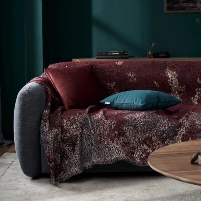 Ριχτάρι Πολυθρόνας 180x180cm GOFIS HOME Laverna Cherry 425/02