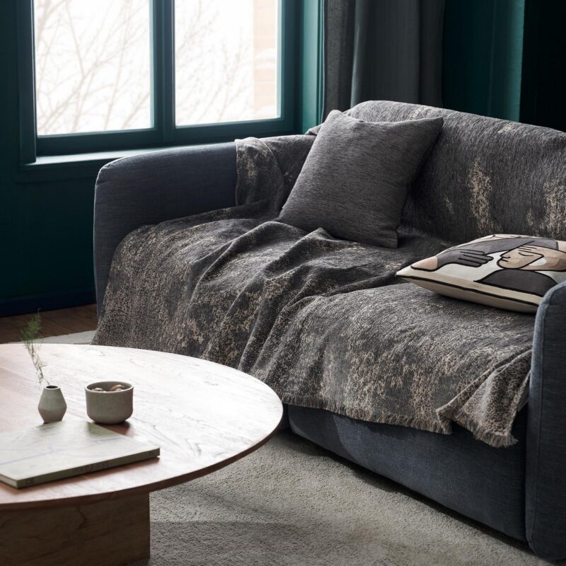 Ριχτάρι Τετραθέσιου 180x350cm GOFIS HOME Laverna Rock Grey 425/15