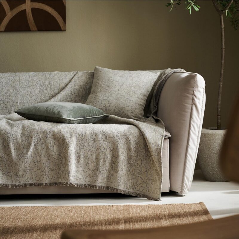 Ριχτάρι Πολυθρόνας 180x180cm GOFIS HOME Aradia Olive Beige 430/06