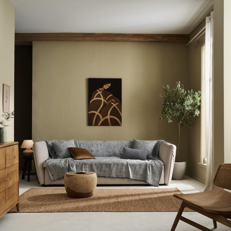 Ριχτάρι Πολυθρόνας 180x180cm GOFIS HOME Aradia Pearl Grey 430/15 - Image 6