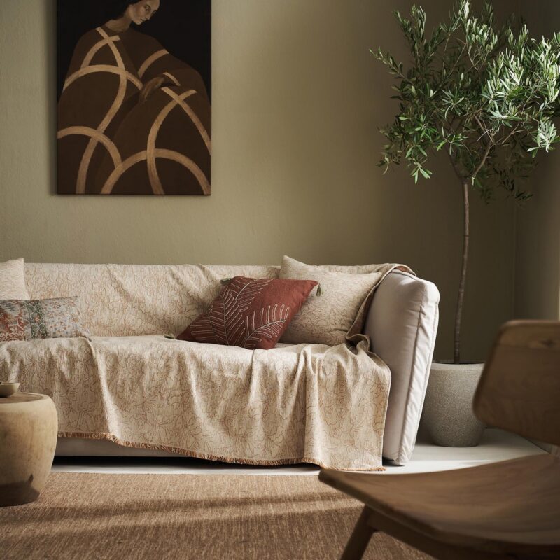 Ριχτάρι Διθέσιου 180x250cm GOFIS HOME Ivory/Appricot 430/03 - Image 6
