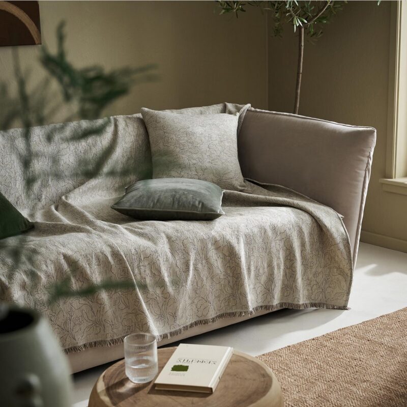 Ριχτάρι Διθέσιου 180x250cm GOFIS HOME Aradia Olive Beige 430/06 - Image 4
