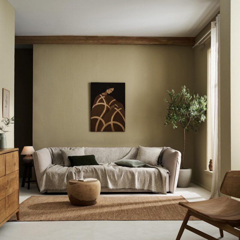 Ριχτάρι Διθέσιου 180x250cm GOFIS HOME Aradia Olive Beige 430/06 - Image 6