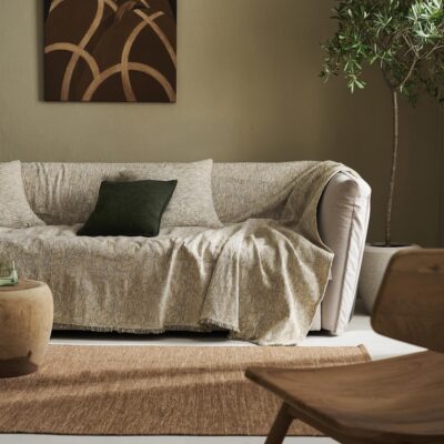 Ριχτάρι Τριθέσιου 180x300cm GOFIS HOME Aradia Weed Beige 430/07 - Image 2