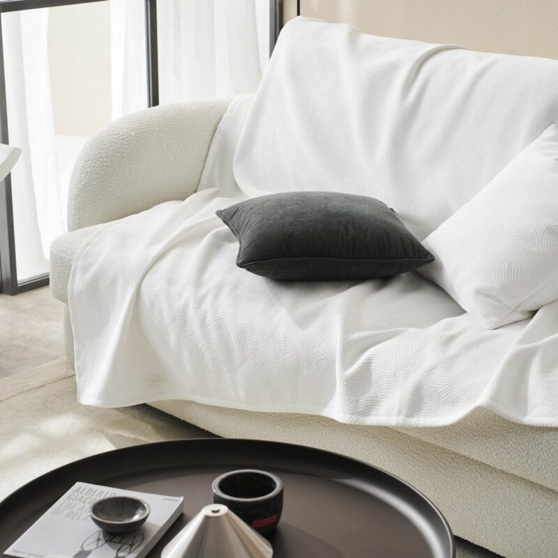 Ριχτάρι Πολυθρόνας 180x180cm GOFIS HOME Nimbus Poral White 447/26 - Image 2