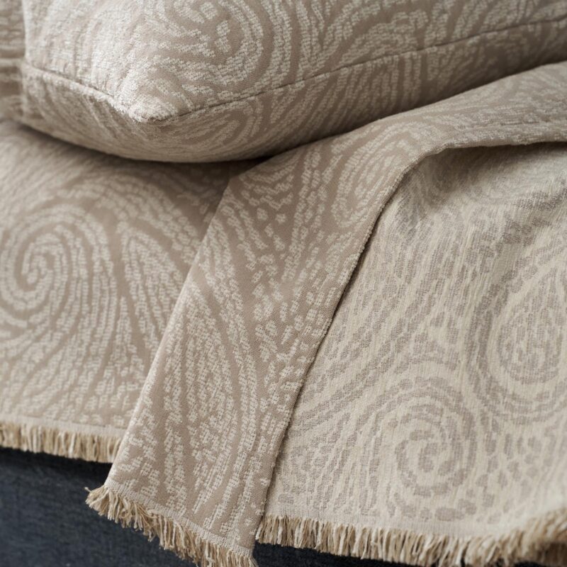 Ριχτάρι Πολυθρόνας 180x180cm GOFIS HOME Ondine Beige 448/06 - Image 4