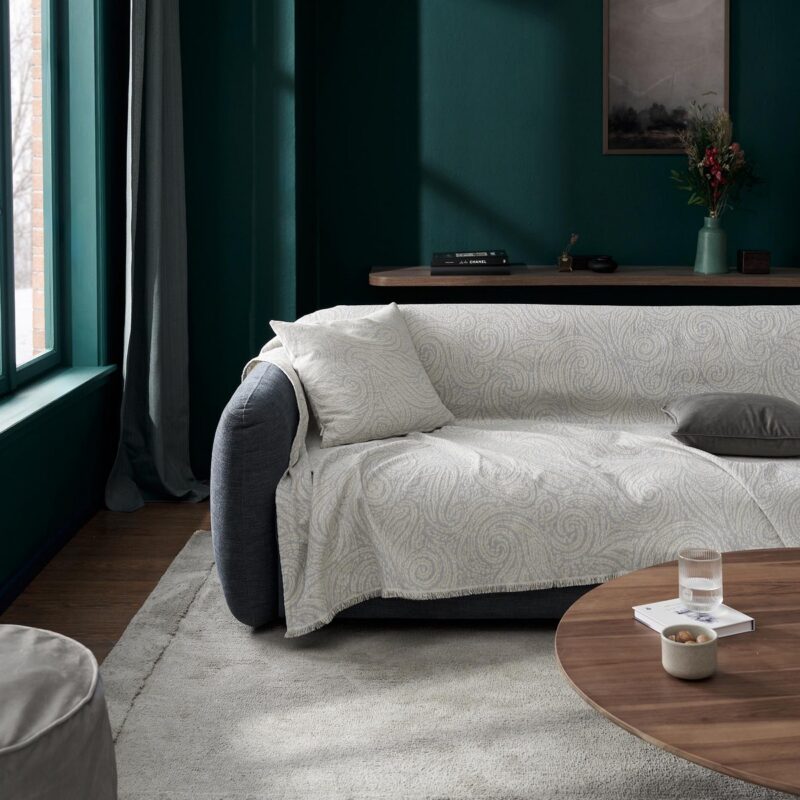 Ριχτάρι Πολυθρόνας 180x180cm GOFIS HOME Rune Silver Grey 448/15 - Image 6