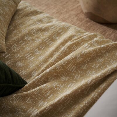 Ριχτάρι Τετραθέσιου 180x350cm GOFIS HOME Azar Gold Leaf 464/04 - Image 3