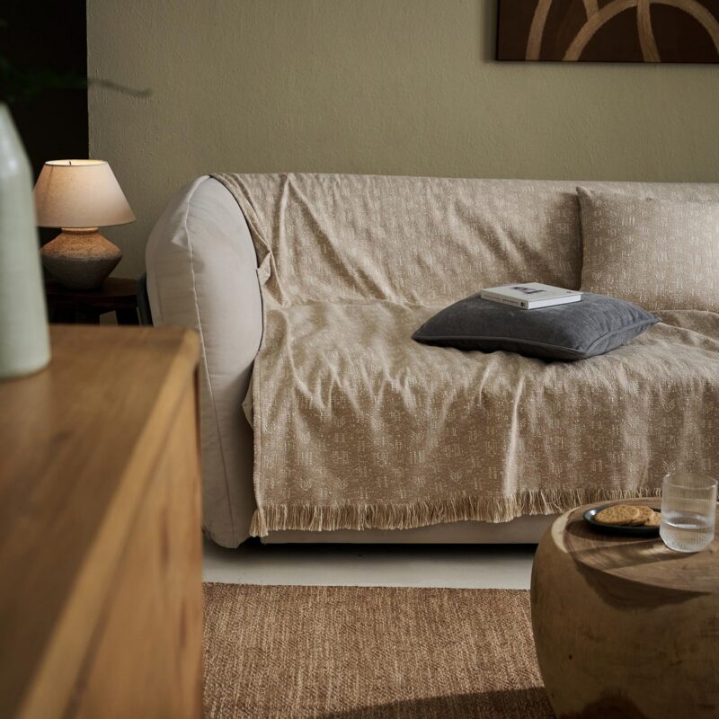 Ριχτάρι Τετραθέσιου 180x350cm GOFIS HOME Azar Ground Beige 464/06