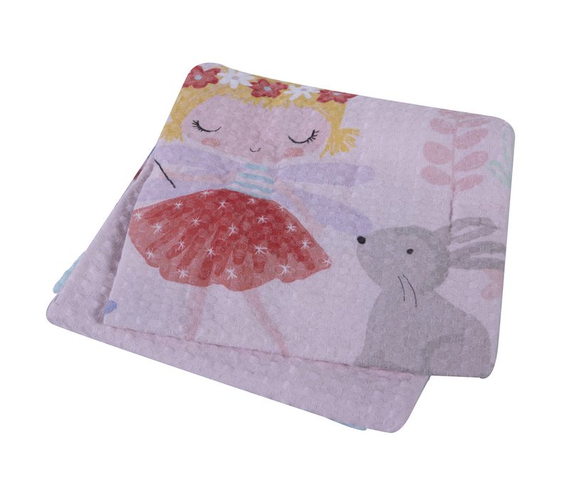 NEF-NEF ΒΡΕΦΙΚΗ ΚΟΥΒΕΡΤΑ ΠΙΚΕ MAGIC WORLD ΚΟΥΝΙΑΣ 110Χ150, 100%BAMBAKI - Image 3