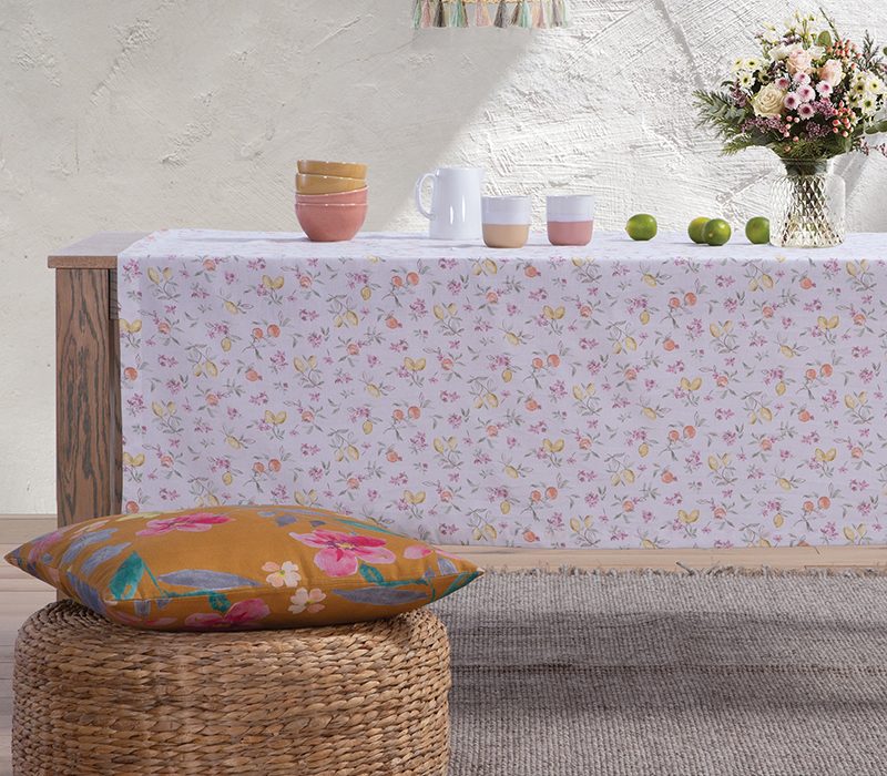 NEF-NEF ΤΡΑΠΕΖΟΜΑΝΤΗΛΟ CITRUS FLOWER 140X180, 50% BAMBAKI -50% ΠΟΛΥΕΣΤΕΡΑΣ - Image 4