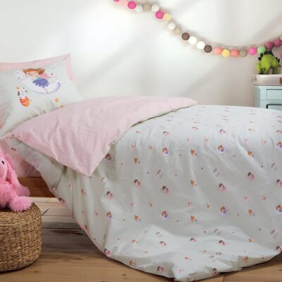 NEF-NEF ΠΑΙΔΙΚΗ ΣΕΤ ΠΑΠΛΩΜΑΤΟΘΗΚΗ ΜΟΝΗ SWEET DREAMS 160Χ240, 100% BAMBAKI - AQUA